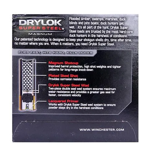 12 Gauge - Super X Dryloc Super Steel, 3", 1 3-8 oz, #3 Steel Shot, Per 25