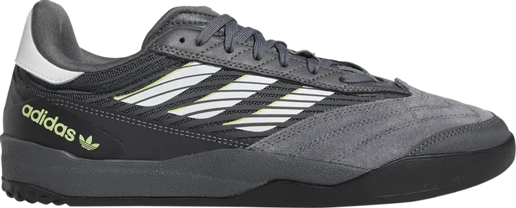 Adidas Copa Nationale 'Grey Pulse Lime' sneakers, gray