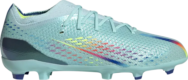 Adidas X Speedportal.1 FG J 'Al Rihla Pack - Clear Aqua' Boots, Blue