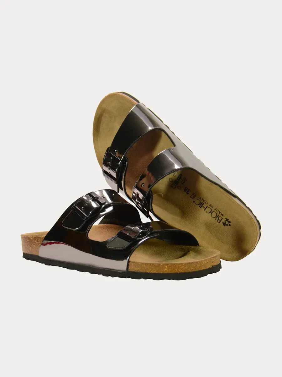 Biochic Glossy Flat Sandals