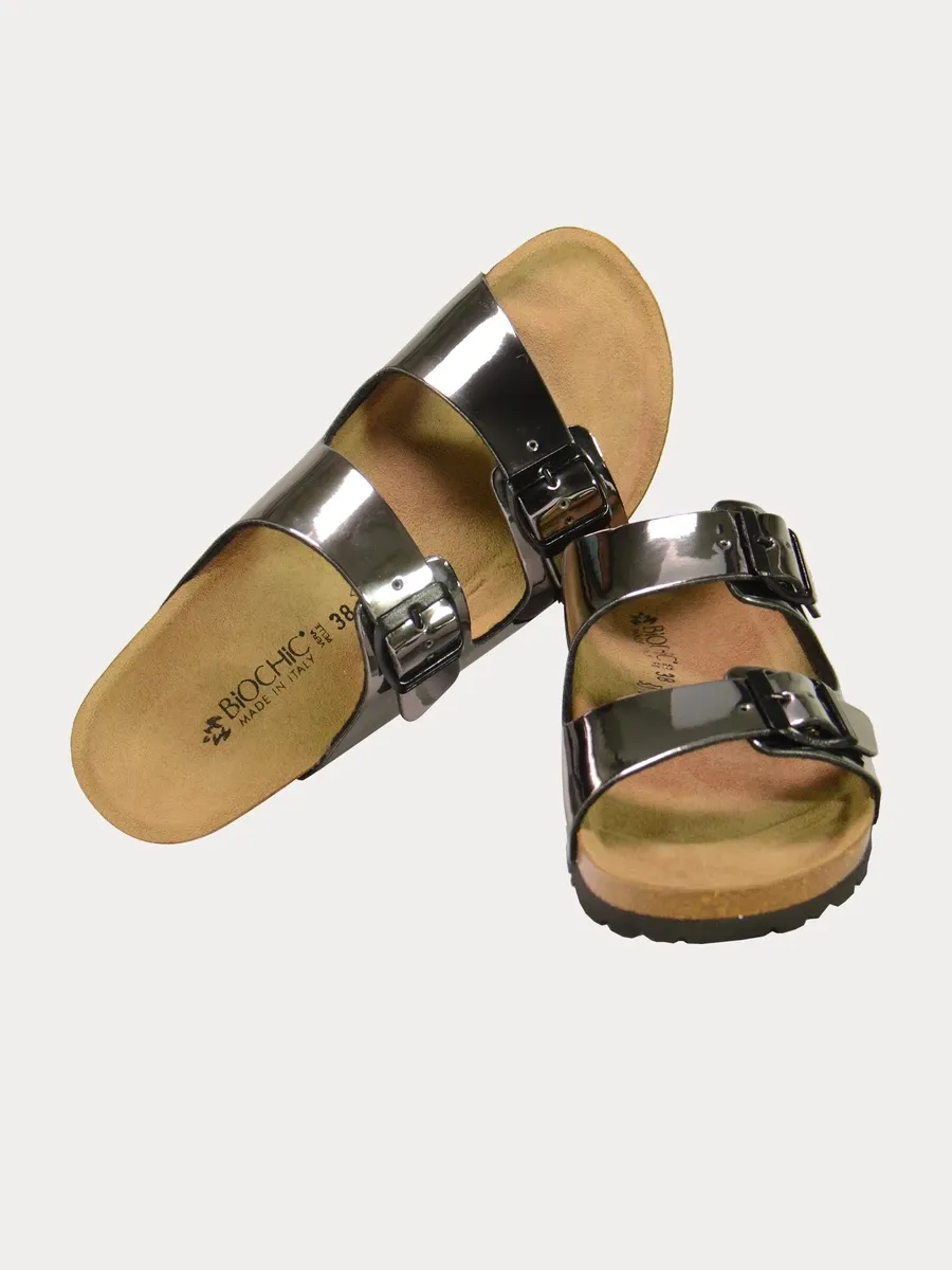 Biochic Glossy Flat Sandals