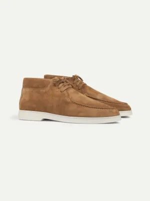 Golden Brown Suede Desert Boot