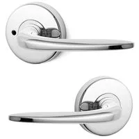 LOCKWOOD DOOR HANDLE VELOCITY SUMMIT L1 PRIVACY LEVERSET CHROME PLATE VEL2/L1CP