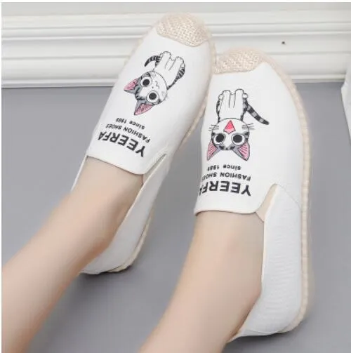 New Arrival Slip On Canvas Antiskid Flat Fisherman Shoes