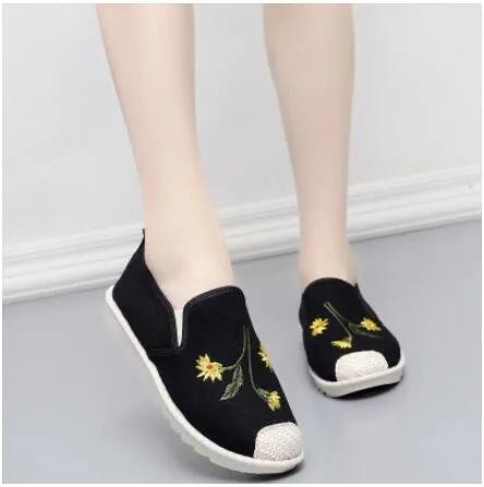 New Arrival Slip On Canvas Antiskid Flat Fisherman Shoes