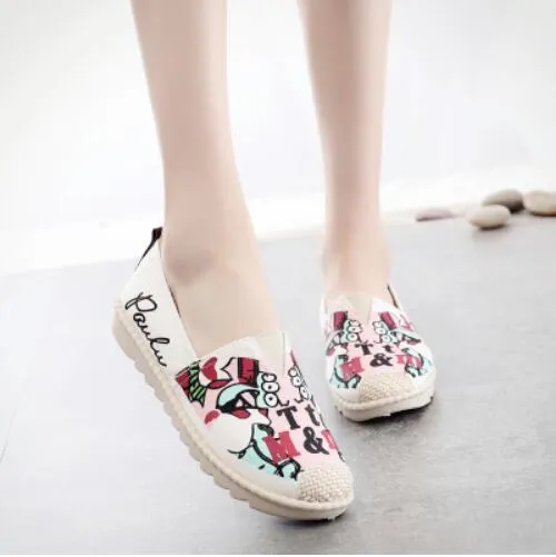 New Arrival Slip On Canvas Antiskid Flat Fisherman Shoes
