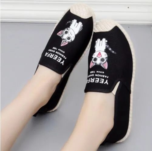 New Arrival Slip On Canvas Antiskid Flat Fisherman Shoes