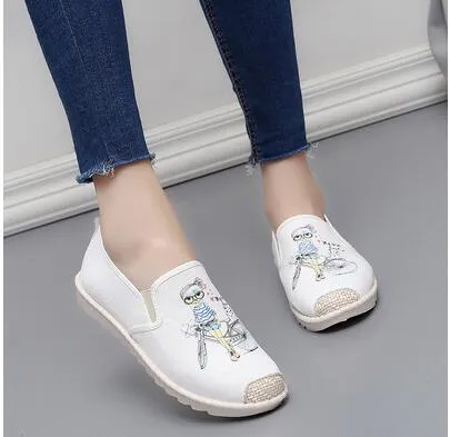 New Arrival Slip On Canvas Antiskid Flat Fisherman Shoes