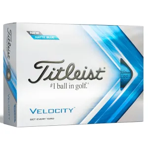 Titleist Velocity Golfballen Matte - Blauw 2022