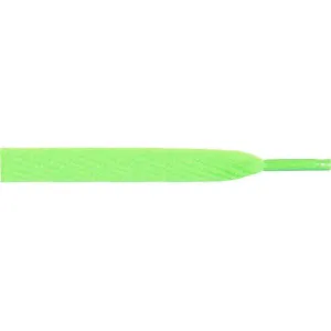 Wholesale Skateboard Flat 1/2" - Neon Green (12 Pair Pack) Shoelaces